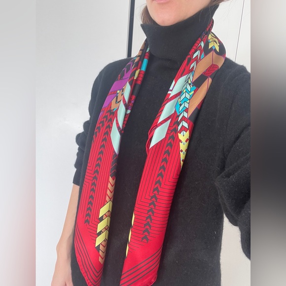 Saks Fifth Avenue Black Label Silk Scarf - Picture 5 of 8